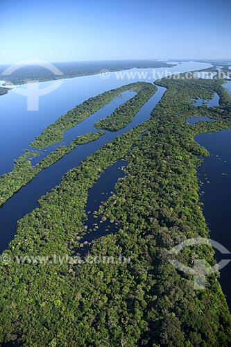  Subject: Aerial view of Anavilhanas Ecological Station (ESEC) / Place: Rio Negro (Black River) - Amazonas State - Brazil / Date: June 2007 