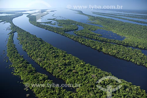  Subject: Aerial view of Anavilhanas Ecological Station (ESEC) / Place: Rio Negro (Black River) - Amazonas State - Brazil / Date: June 2007 