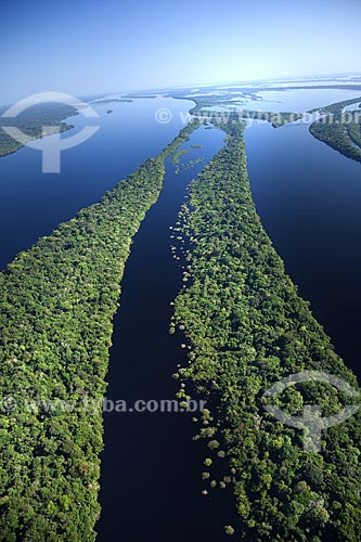  Subject: Aerial view of Anavilhanas Ecological Station (ESEC) / Place: Rio Negro (Black River) - Amazonas State - Brazil / Date: June 2007 