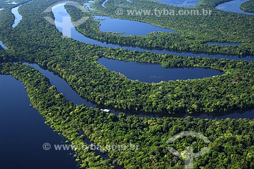  Subject: Aerial view of Anavilhanas Ecological Station (ESEC) / Place: Rio Negro (Black River) - Amazonas State - Brazil / Date: June 2007 