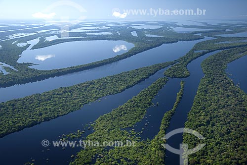  Subject: Aerial view of Anavilhanas Ecological Station (ESEC) / Place: Rio Negro (Black River) - Amazonas State - Brazil / Date: June 2007 