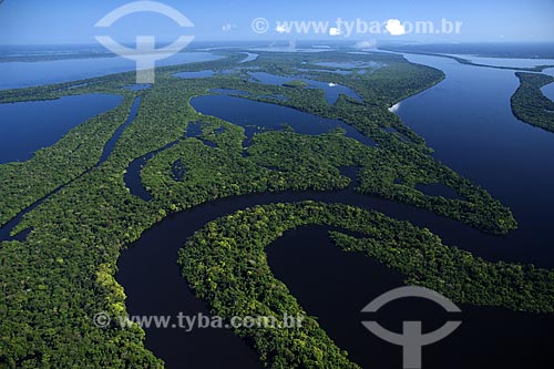  Subject: Aerial view of Anavilhanas Ecological Station (ESEC) / Place: Rio Negro (Black River) - Amazonas State - Brazil / Date: June 2007 