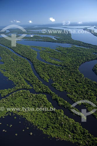  Subject: Aerial view of Anavilhanas Ecological Station (ESEC) / Place: Rio Negro (Black River) - Amazonas State - Brazil / Date: June 2007 