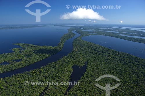  Subject: Aerial view of Anavilhanas Ecological Station (ESEC) / Place: Rio Negro (Black River) - Amazonas State - Brazil / Date: June 2007 