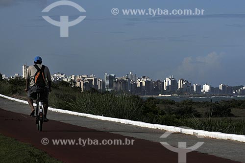  Subject: Young man man riding a bicycle / Place: Guarapari - Espirito Santo / Date: March 2008  