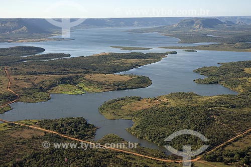  Subject: Lajeado Dam - Hydroelectric power station in Tocantins river - upstream view / Place: Tocantins state - Brazil / Date: June 2006 