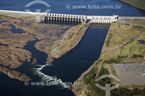  Subject: Lajeado Dam - Hydroelectric power station in Tocantins river - downstream view / Place: Tocantins state - Brazil / Date: June 2006 