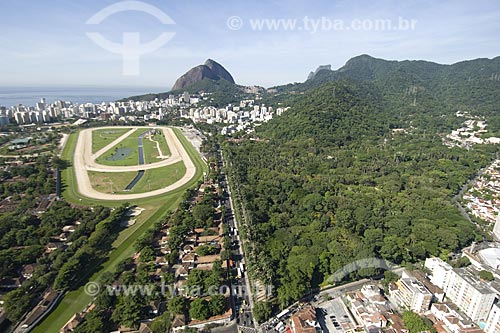  Subject: Aerial view of Rio de Janeiro Botanical Garden and the Jockey club / Place: Rio de Janeiro city - Rio de Janeiro state - Brazil / Date: December 2006 