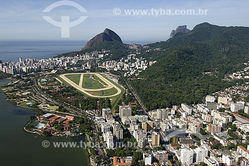  Subject: Aerial view of Rio de Janeiro Botanical Garden and the Jockey Club / Place: Rio de Janeiro city - Rio de Janeiro state - Brazil / Date: December 2006 