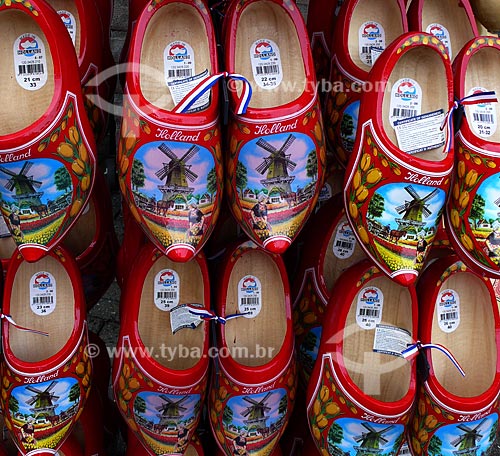  Subject: Clog with a mill draw - Keukenhof - Netherlands 