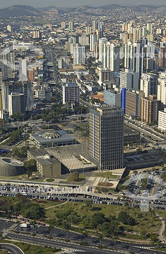  Subject: Aerial view of Paço Municipal (Municipal Palace) / Place: Santo Andre City - Sao Paulo State - Brazil / Date: May 2008 
