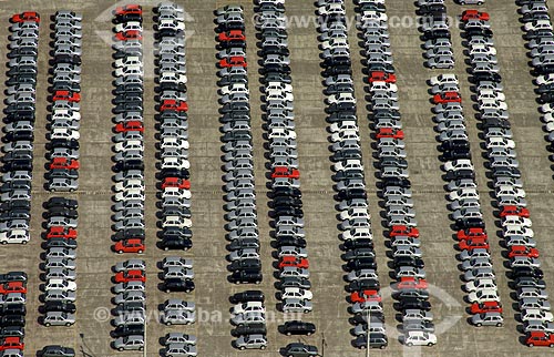  Subject: Aerial view of the courtyard of the Volkswagen Factory / Place: Sao Bernardo do Campo City - Sao Paulo State - Brazil / Date: May 2008 