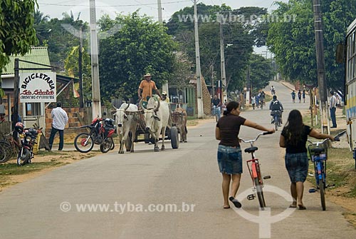  Subject: Ox cart - Transport / Place: Xapuri City - Acre State - Brazil / Date: June 2008 