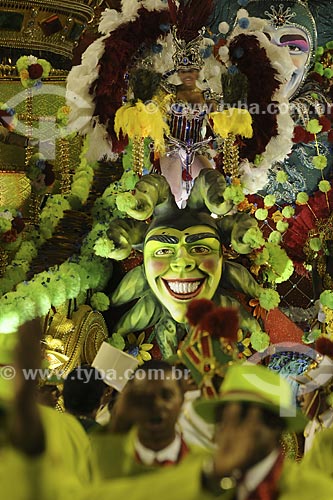  Subject: Float detail during carnival parade - Academicos do Grande Rio Samba School / Place: Sambodromo - Rio de Janeiro city - Rio de Janeiro state - Brazil / Date: February, 2009 