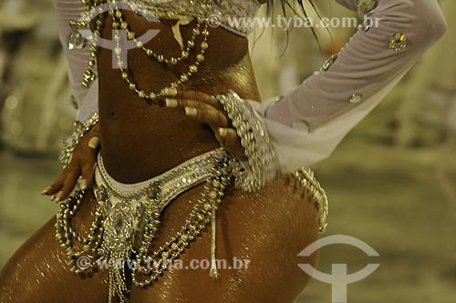  Subject: Woman dancing for Beija-Flor de Nilópolis Samba School / Place: Sambodromo - Rio de Janeiro city - Rio de Janeiro state - Brazil / Date: February, 2009 