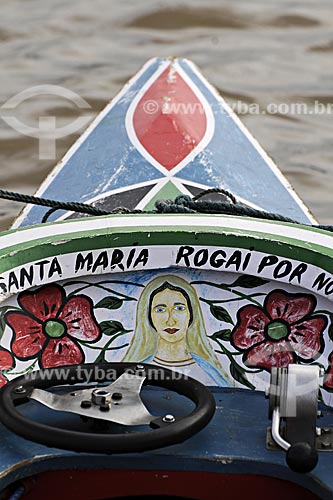  Subject: Boats for transportation of people and trade items of the Abaetetuba fair in the Maratauira river / Place: Abaetetuba city - Para state - Brazil / Date: April 2009 