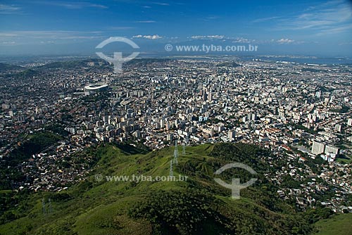  Subject: Aerial view of the Northern Zone of Rio de Janeiro with João Havelange Olympic Stadium (Engenhao) in the background 
