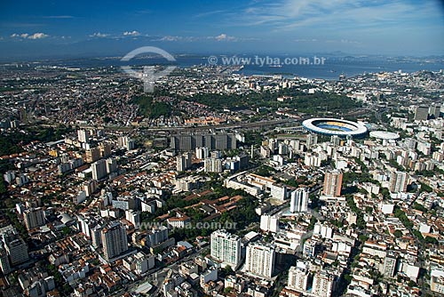  Subject: Aerial view of Maracana stadium and the Northern Zone of Rio de Janeiro / Place: Maracana - Rio de Janeiro city - Rio de Janeiro state - Brazil / Date: October 2009 