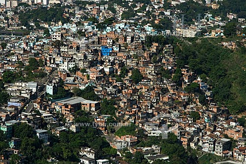  Subject: Favela of Morro de Sao Carlos, in Rio de Janeiro city center / Place: Rio de Janeiro city - Rio de Janeiro state - Brazil / Date: October 2009 