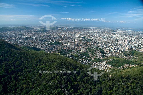  Subject: Aerial view of the Northern Zone of Rio de Janeiro with João Havelange Olympic Stadium (Engenhao) in the background 