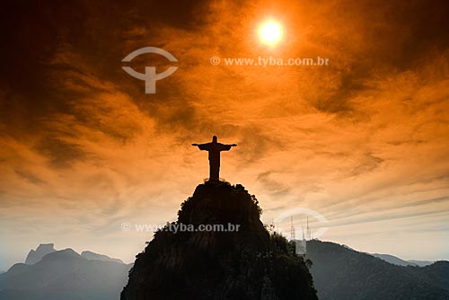  Subject: Aerial view of Christ Redeemer / Place: Rio de Janeiro city - Rio de Janeiro state - Brazil / Date: October 2009 