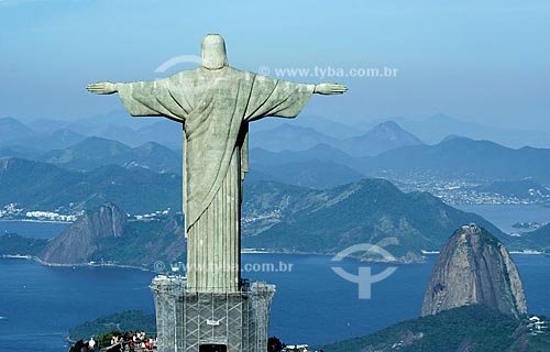  Subject: Aerial view of Christ Redeemer / Place: Rio de Janeiro city - Rio de Janeiro state - Brazil / Date: October 2009 