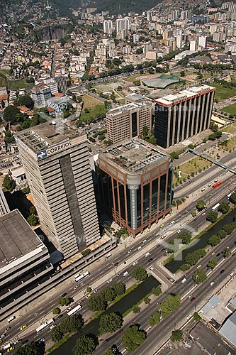  Subject: Aerial view of Rio de Janeiro City Hall, in Presidente Vargas Avenue / Place: Rio de Janeiro city - Rio de Janeiro state - Brazil / Date: March 2005 