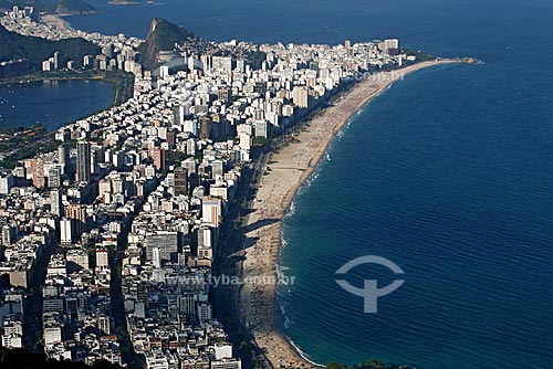  View of Ipanema, Lagoa and Leblon neighborhood from the top of Dois Irmaos mountain  - Rio de Janeiro city - Rio de Janeiro state (RJ) - Brazil