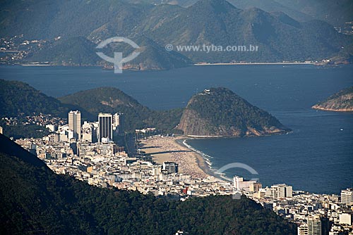  View of Copacabana and Leme neighborhoods from the top of Dois Irmaos mountain  - Rio de Janeiro city - Rio de Janeiro state (RJ) - Brazil