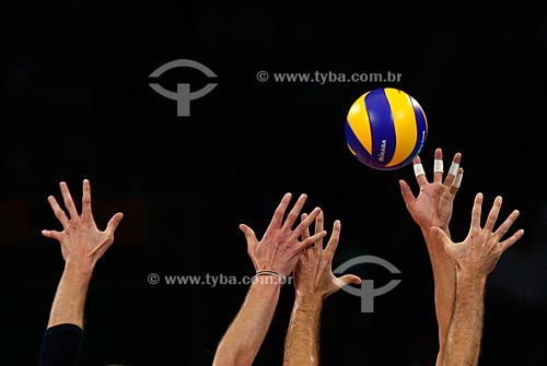  Subject: Volleyball match during the Beijing Olympics  / Place:  Beijing city - China  / Date: Agosto de 2008 