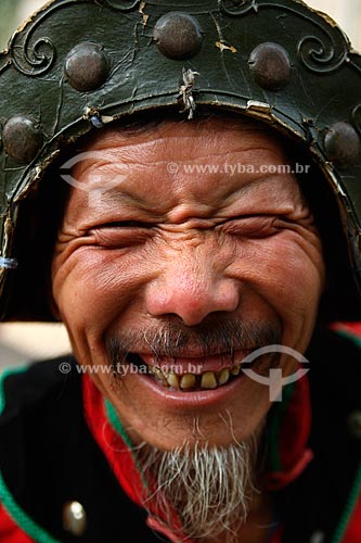  Subject: Portrait of a chinese during the Beijing Olympics  / Place:  Beijing city - China  / Date: Agosto de 2008 