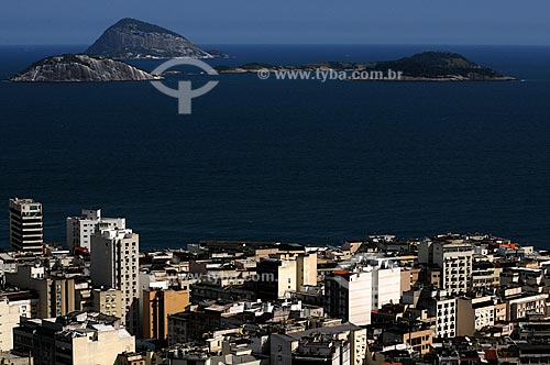  Subject: Ipanema neighborhood buildings viewed from Pavao Pavaozinho slum - Cagarras islands in the background / Place: Rio de Janeiro city - Rio de Janeiro state - Brazil / Date: October 2009 