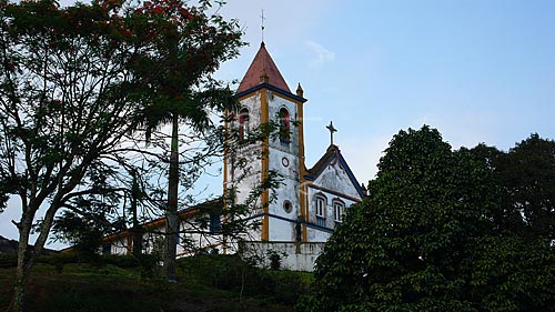  Igreja de Sao Nicolau do Surui (Church of St. Nicholas of Surui), built between 1710 and 1712, 18th century, located on top of a hill near Surui River, the only inland ports of the colonial period still active  - Mage city - Rio de Janeiro state (RJ) - Brazil