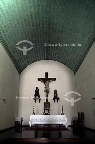 Subject: Sacred images on the altar at Paroquia de Sao Pedro Church, former Colegio dos Jesuitas (Jesuit College) / Local: Sao Pedro da Aldeia - Regiao dos Lagos (Lakes Region) - Costa do Sol (Sun Coast) - Rio de Janeiro - RJ / Data: 11-2009 