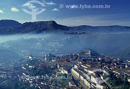  Subject: View of o Ouro Preto city  / Place:  Ouro Preto city - Minas Gerais state - Brazil  / Date:   