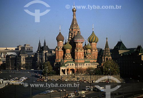  Subject: View of the Saint Basil`s Cathedral at the Red Square / Place: Moscow city - Russia / Date: 1994 