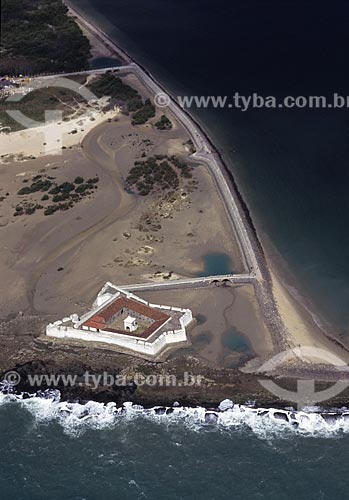  Subject: Aerial view of the Forte dos Reis Magos (Reis Magos Fortress) / Local: Natal city - Rio Grande do Norte state (RN) - Brazil / Date: 2002 