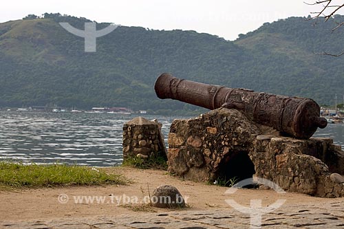  Subject: Cannon pointed to the Paraty bay / Place: Paraty city - Costa Verde (Green Coast) region - Rio de Janeiro state - Brazil / Date: Janeiro 2010 