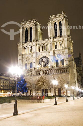  Subject: Notre Dame Cathedral  / Place:  Paris city - France  / Date: 26/01/2009 