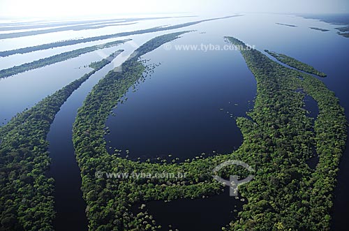  Subject: Aerial view of the Anavilhanas Ecological Station (ESEC)  / Place:  Amazonas state - Brazil  / Date: 06/2003 