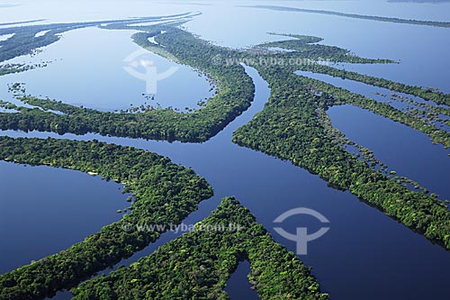  Subject: Aerial view of the Anavilhanas Ecological Station (ESEC)  / Place:  Amazonas state - Brazil  / Date: 06/2003 