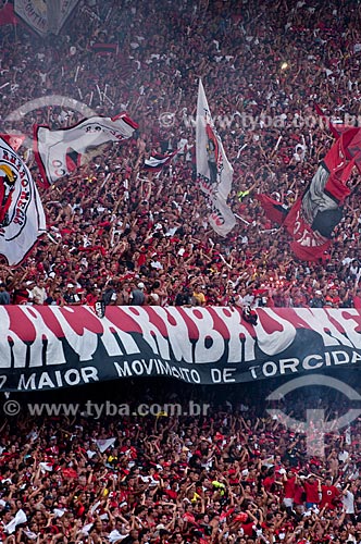  Subject: Supporters of the Flamengo soccer team at the Mario Filho stadium ( Maracana ) - Flamengo x Gremio / Place: Maracana neighborhood - Rio de Janeiro city - Rio de Janeiro state - Brazil / Date: 06/12/2009 