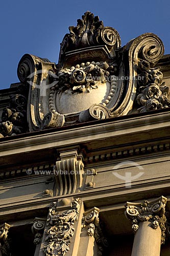  Subject: Architecture details of historical buildings at the Marechal Floriano street, former Larga street  / Place:  Rio de Janeiro city - Rio de Janeiro state - Brazil  / Date: 02/2008 