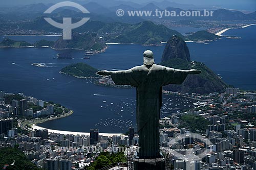  Subject: Christ the Redeemer with the Sugar Loaf and the Southern Zone of Rio de Janeiro city in the background / Place: Rio de Janeiro city - Rio de Janeiro state - Brazil / Date: 11/2009 