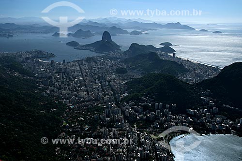  Subject: Aerial view of the Southern Zone of Rio de Janeiro city / Place: Rio de Janeiro city - Rio de Janeiro state - Brazil / Date: 11/2009 