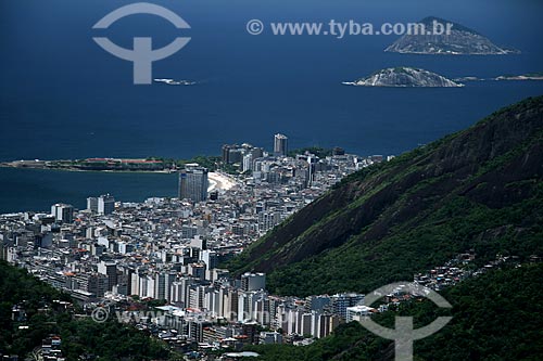  Subject: Aerial view of the Copacabana neighborhood / Place: Rio de Janeiro city - Rio de Janeiro state - Brazil / Date: 11/2009 