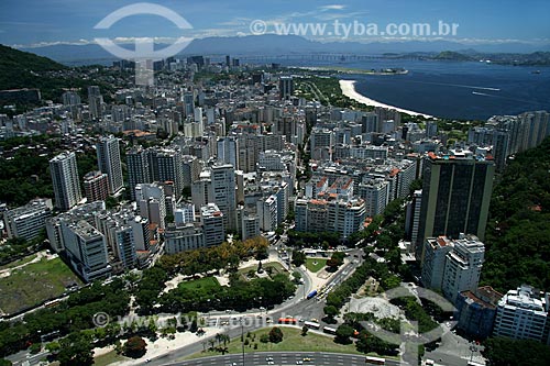  Subject: Aerial view of the neighborhoods of Flamengo and Botafogo / Place: Rio de Janeiro city - Rio de Janeiro state - Brazil / Date: 11/2009 