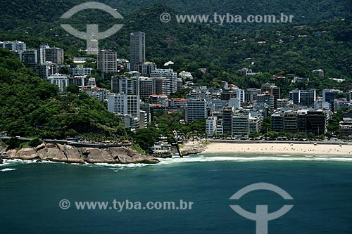  Subject: Aerial view of the Niemeyer Avenue and the Leblon beach / Place: Rio de Janeiro city - Rio de Janeiro state - Brazil / Date: 11/2009 