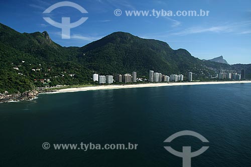  Subject: Subject; Aerial view of Sao Conrado neighborhood / Place:  Rio de Janeiro city - Rio de Janeiro state - Brazil  / Date: 11/2009 