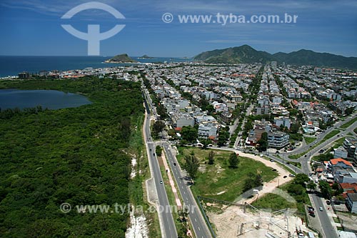  Subject: Aerial view of Recreio dos Bandeirantes neighborhood  / Place:  Rio de Janeiro city - Rio de Janeiro state - Brazil  / Date: 11/2009 